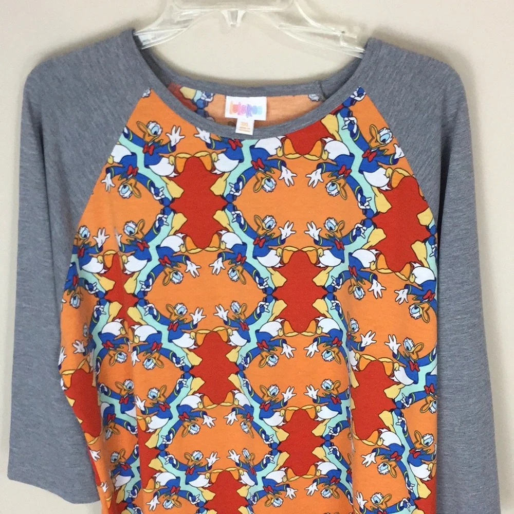 LuLaRoe Disney Donald Duck Randy Unisex Top Size 3XL NWT